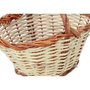 Basics Cesta de caña 30x22x15 cm con asa de 23 cm