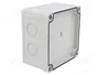 FIBOX Caja de conexiones gris de 110x110x65mm