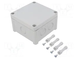 FIBOX Caja de conexiones gris de 110x110x65mm