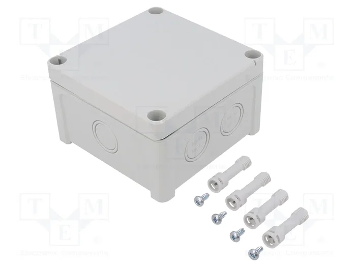 FIBOX Caja de conexiones gris de 110x110x65mm FIBOX Caja de conexiones gris de 110x110x65mm