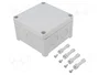 FIBOX Caja de conexiones gris de 110x110x65mm