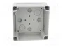 FIBOX Caja de conexiones gris de 110x110x65mm