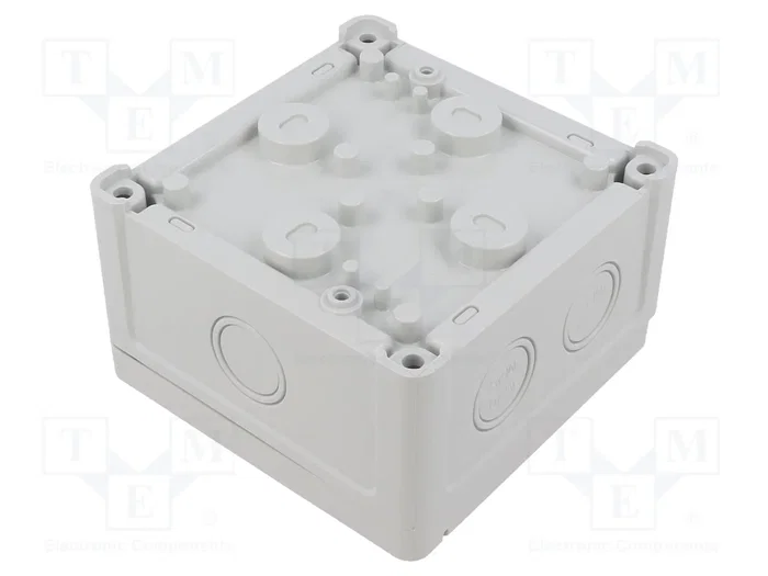 FIBOX Caja de conexiones gris de 110x110x65mm FIBOX Caja de conexiones gris de 110x110x65mm