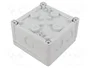 FIBOX Caja de conexiones gris de 110x110x65mm