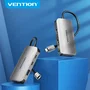 Vention Hub USB Tipo-C TNDHB con 3xUSB, 1xUSB Tipo-C y 1xUSB Tipo-C PD
