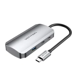 Vention Hub USB Tipo-C TNDHB con 3xUSB, 1xUSB Tipo-C y 1xUSB Tipo-C PD