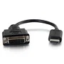 C2G 41352 Adaptador HDMI a DVI-D, Convertidor de Video HDMI Macho a DVI-D Hembra, Cable de 0.203 m, Resolución Hasta 1920x1200, Negro