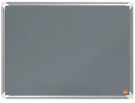 Nobo Tablero de anuncios Premium Plus Ecolabel fieltro gris, marco aluminio 600x450 mm