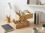 Inde Organizador de Bambú 2 Niveles (Pack de 6 Unidades) 25,9 x 16,8 x 16,3 cm