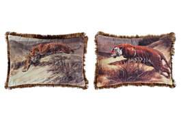 DKD Home Decor Surtido de 2 Cojines Salvaje 60x40 cm Poliéster