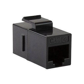 LogiLink Keystone Coupler Cat.5e UTP, 2xRJ45, negro