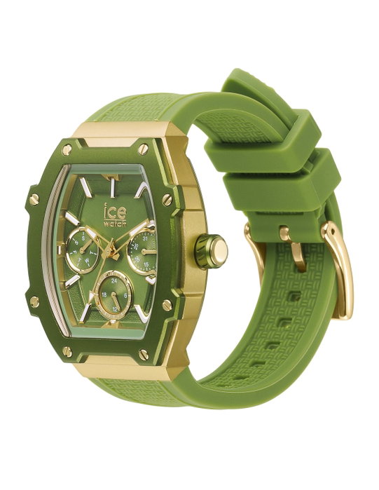 Ice Reloj 022859 con correa verde y caja dorada