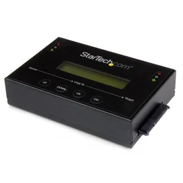 StarTech.com Duplicador Clonador Autónomo de Discos Duros SSD SATA 1:1 con Gestor de Imágenes para Copias de Seguridad y Restauración, 2.5/3.5 pulgadas, Negro