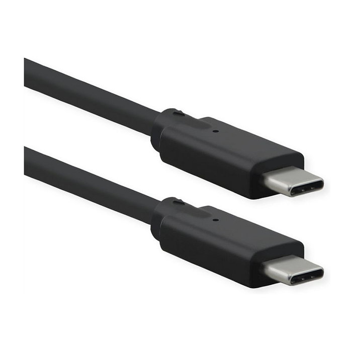 ROLINE Cable USB 3.2 Gen 2x2 USB C a USB C de 1,5 m, 20 Gbit/s, Negro ROLINE Cable USB 3.2 Gen 2x2 USB C a USB C de 1,5 m, 20 Gbit/s, Negro