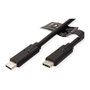 ROLINE Cable USB 3.2 Gen 2x2 USB C a USB C de 1,5 m, 20 Gbit/s, Negro