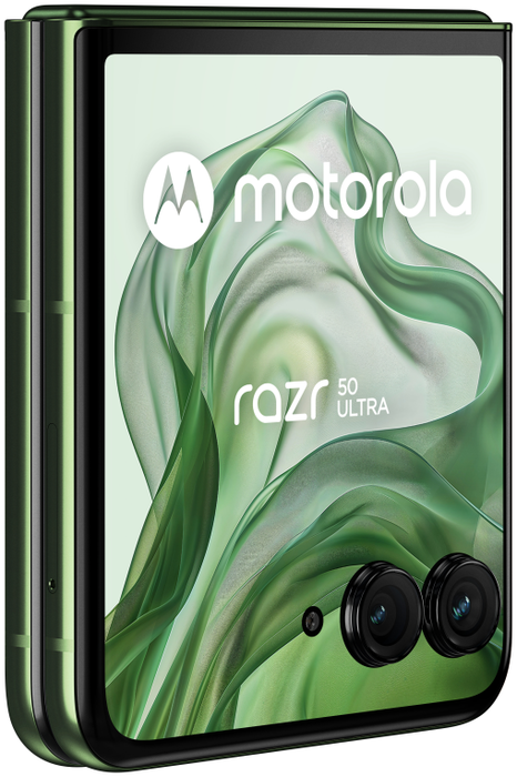 Motorola razr 50 Ultra - Smartphone Plegable 6.9" OLED 165Hz, 512GB 12GB RAM, 5G, Snapdragon 8s Gen 3, Cámara 50MP, Batería 4000mAh, Carga 45W, Android 14, Verde