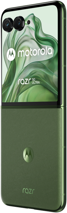 Motorola razr 50 Ultra - Smartphone Plegable 6.9" OLED 165Hz, 512GB 12GB RAM, 5G, Snapdragon 8s Gen 3, Cámara 50MP, Batería 4000mAh, Carga 45W, Android 14, Verde