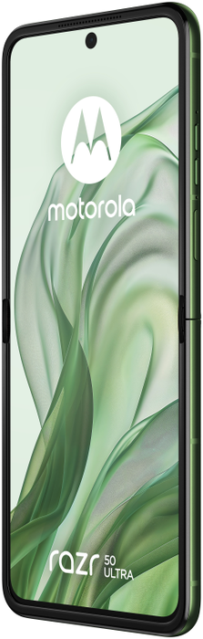 Motorola razr 50 Ultra - Smartphone Plegable 6.9" OLED 165Hz, 512GB 12GB RAM, 5G, Snapdragon 8s Gen 3, Cámara 50MP, Batería 4000mAh, Carga 45W, Android 14, Verde