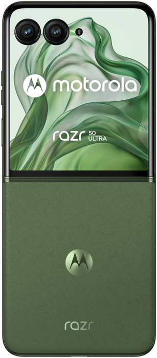 Motorola razr 50 Ultra - Smartphone Plegable 6.9" OLED 165Hz, 512GB 12GB RAM, 5G, Snapdragon 8s Gen 3, Cámara 50MP, Batería 4000mAh, Carga 45W, Android 14, Verde
