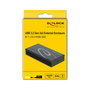 DeLOCK Externes Gehäuse para M.2 NVMe PCIe SSD, USB 20 Gbps USB 3.2 Gen 2x2, USB Type-C, Negro