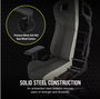 Corsair Silla Gaming T3 Rush CF-9010057-WW Carbon Negro Transpirable