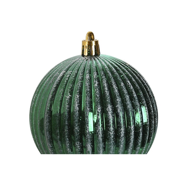 DKD Home Decor Set de 12 Bolas de Decoración Navideña Rojo y Verde