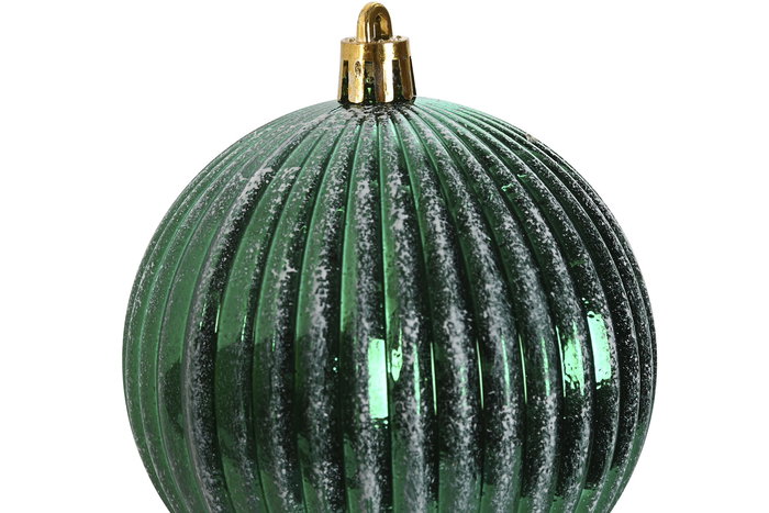 DKD Home Decor Bola Decoracion Navidad Tradicional Rojo Verde Set de 12 16 x 24 x 16 cm (2 Unidades)