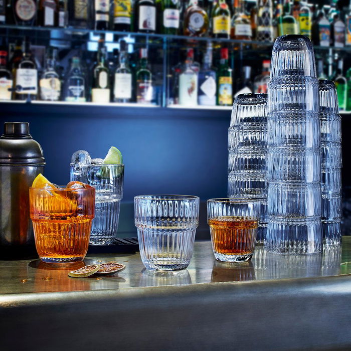 Caja 6 Vasos Bajos Vidrio Barshine Bormioli Rocco 30 cL