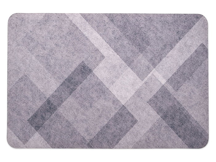 Kinvara Alfombra Cocina Rombos Gris 40 x 60 cm (Set de 24)