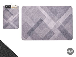 Kinvara Alfombra Cocina Rombos Gris 40 x 60 cm (Set de 24)