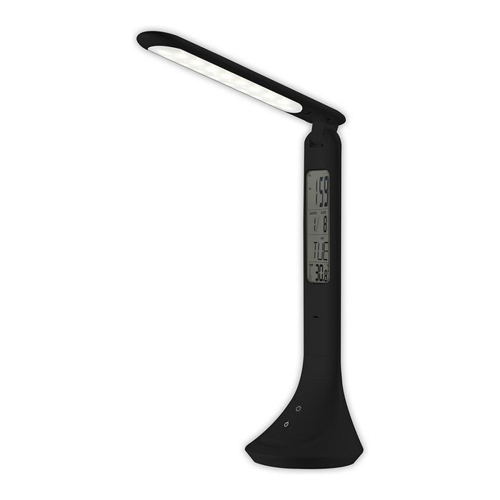 Avide Lámpara de mesa LED con calendario Negro 5W Avide Lámpara de mesa LED con calendario Negro 5W