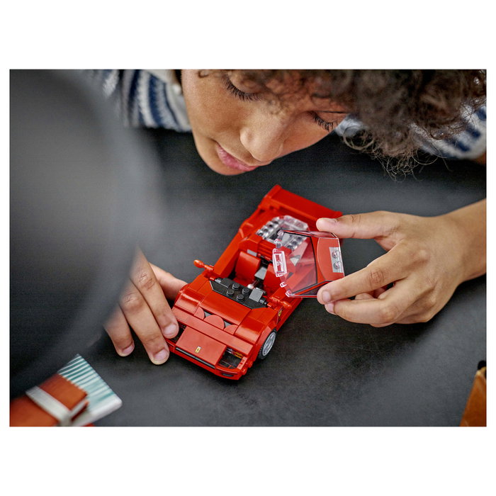 LEGO Speed Champions Ferrari F40 76934, Modelo de Colección para Construir con Minifigura Piloto, Coche de Juguete de Carreras para Niños 9+ Años