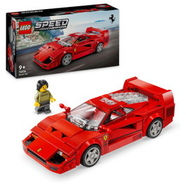 LEGO Speed Champions Ferrari F40 76934, Modelo de Colección para Construir con Minifigura Piloto, Coche de Juguete de Carreras para Niños 9+ Años