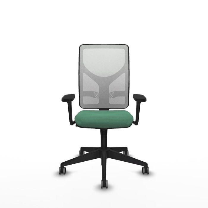 PIQUERAS Y CRESPO Silla de oficina Motilla con mecanismo Sincro, Verde esmeralda y Blanco PIQUERAS Y CRESPO Silla de oficina Motilla con mecanismo Sincro, Verde esmeralda y Blanco
