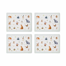 Royal Worcester Juego 4 Individuales Royal Worcester Wrendale Design