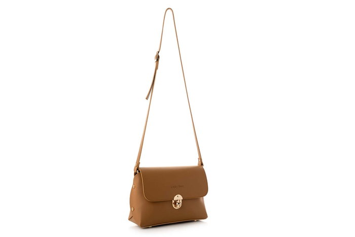 Lucky Bees Bolso Bandolera 1278 Mostaza Piel de Polivinilo
