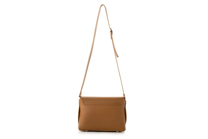 Lucky Bees Bolso Bandolera 1278 Mostaza Piel de Polivinilo