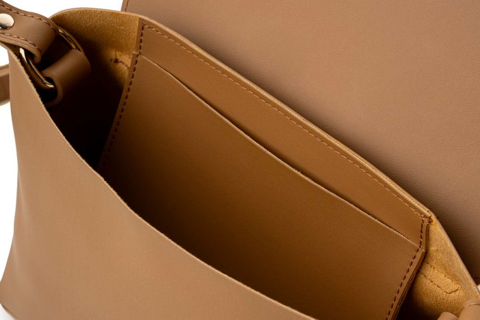 Lucky Bees Bolso Bandolera 1278 Mostaza Piel de Polivinilo