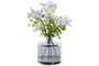 DKD Home Decor Planta de PE y Cristal Lila 18x18x25 cm