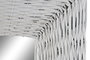 DKD Home Decor Espejo de Mimbre Trenzado Blanco 87x147 cm
