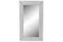 DKD Home Decor Espejo de Mimbre Trenzado Blanco 87x147 cm