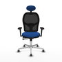 PIQUERAS Y CRESPO Silla de oficina Jorquera Azul con mecanismo Sincro/Traslack