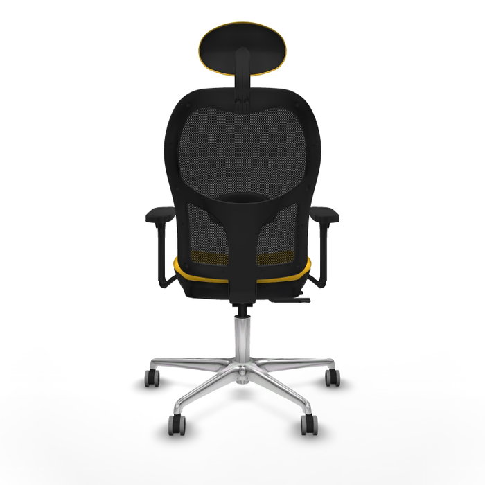 PIQUERAS Y CRESPO Silla de oficina Jorquera con mecanismo Sincro/Traslack, Amarillo y Negro PIQUERAS Y CRESPO Silla de oficina Jorquera con mecanismo Sincro/Traslack, Amarillo y Negro