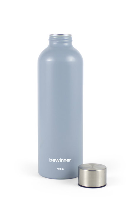 Bewinner Botella de Aluminio Sport 750 ml - 23,6 x 7 cm, 140 g (12 Unidades)