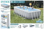 Intex Piscina Rectangular Prism Farme con Depuradora y Escalera (3785 Litros) 488x244x107 cm