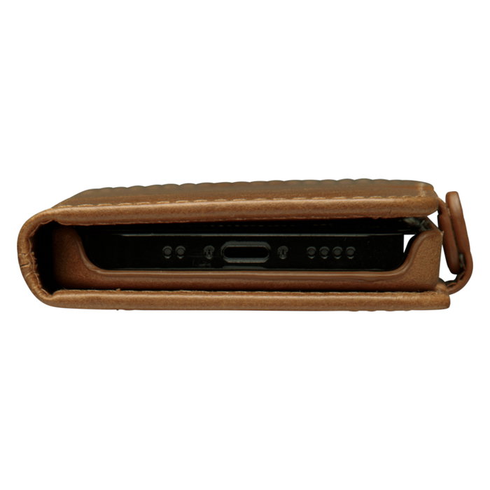 dbramante1928 Lynge Funda Cartera de Cuero para Apple iPhone 12 Mini - Color Bronceado