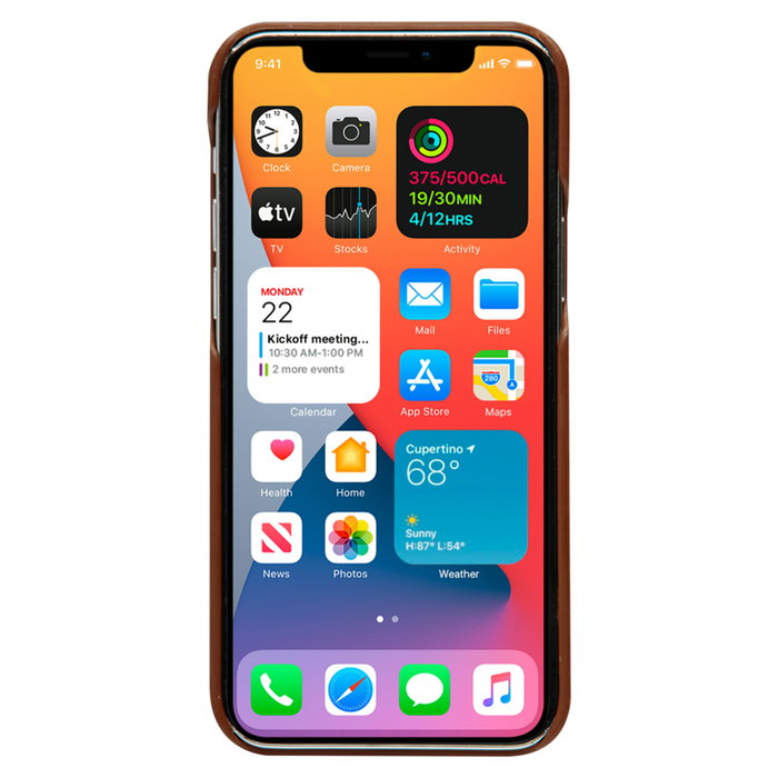 dbramante1928 Lynge Funda Cartera de Cuero para Apple iPhone 12 Mini - Color Bronceado