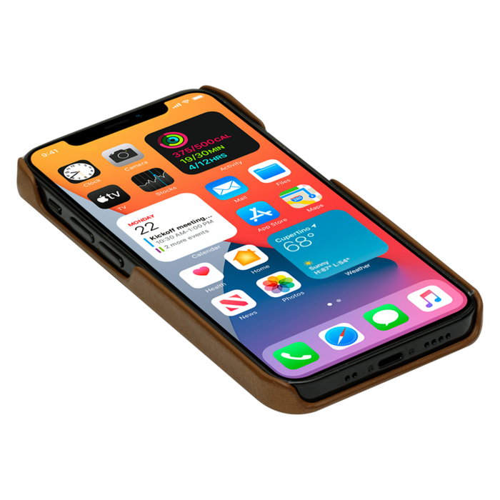 dbramante1928 Lynge Funda Cartera de Cuero para Apple iPhone 12 Mini - Color Bronceado