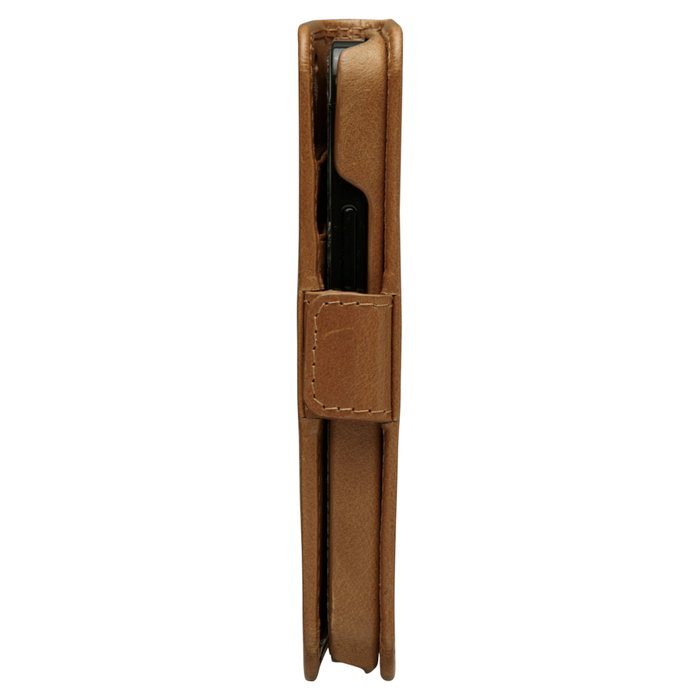 dbramante1928 Lynge Funda Cartera de Cuero para Apple iPhone 12 Mini - Color Bronceado