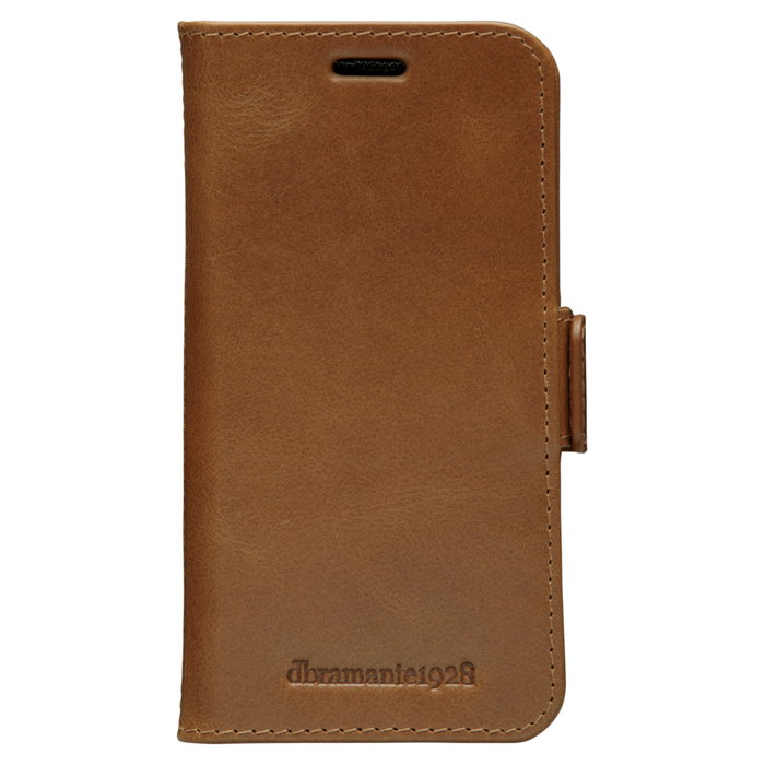 dbramante1928 Lynge Funda Cartera de Cuero para Apple iPhone 12 Mini - Color Bronceado